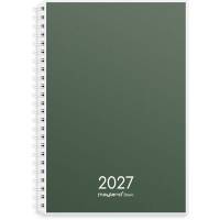 Mayland 2027 Basic ugekalender A5 h&oslash;jformat gr&oslash;n 27267000