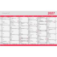 Mayland 2027 v&aelig;gkalender med flagdage 39x42cm 27055000