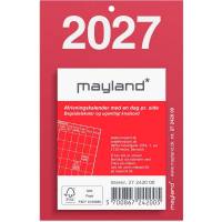 Mayland 2027 afrivingskalender 4,9x6,4cm r&oslash;d 27242000