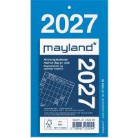 Mayland 2027 afrivningskalender 6,1x9,8cm bl&aring; 27252000