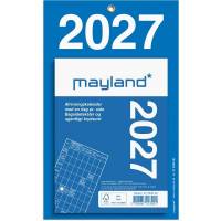 Mayland 2027 Kontor afrivningskalender 11,5x15,8cm bl&aring; 27253000