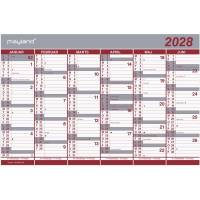 Mayland 2028 kontorkalender dobbelt halv&aring;rskalender 28063000