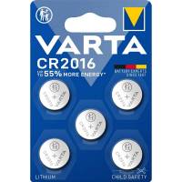 Varta knapcellebatterier CR2016, pakke a 5 stk