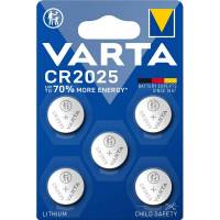 Varta knapcellebatteri CR2025, pakke a 5 stk