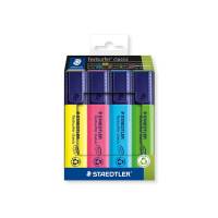 Staedtler highlighter, s&aelig;t med 4 farver