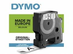 Dymo labeltape D1 19mm 45803 sort på hvid
