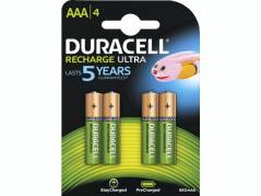 Duracell genopladelig AAA batterier 800mAh, 4 stk