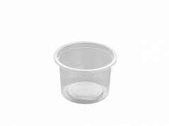 Plastbakke 3012 rund PP 100ml klar, 1000 stk