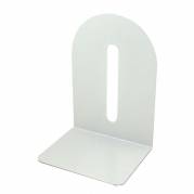 Bogstøtter metal 15cm hvid