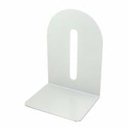 Bogstøtter metal 20cm hvid