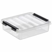 Plastikkasse Smart Store 1 liter 21x17x6cm med låg klar