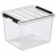Plastikkasse Smart Store 3 liter 21x17x15cm med låg klar