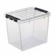 Plastikkasse Smart Store 50 liter 50x39x41cm med låg klar