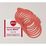 Weck gummiringe til patentglas Ø10cm, pakke a 10 stk