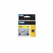 Dymo Rhino krympeflex 19mmx1,5m 18058 sort på gul