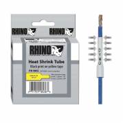 Dymo Rhino krympeflex 6mmx1,5m sort på gul