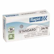 Rapid Standard hæfteklamme 24/6 galvaniserede, 1000 stk