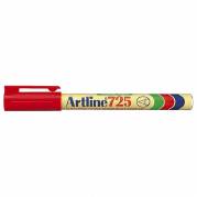 Artline EK725 marker permanent 0,4mm spids rød