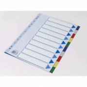 Q-line faneblade plast 10-delt A4
