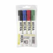 Office whiteboardmarker med rund spids 1-3mm, sæt med 4 stk