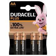 Duracell Plus Power AA batteri alkaline, 4 stk pakning