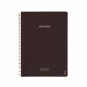 KOZO notesbog A4 Premium linieret 80 sider 100g brun
