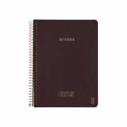 KOZO notesbog A5 Premium Steel linieret brun