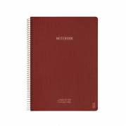 KOZO notesbog A4 Premium linieret 80 sider 100g rød