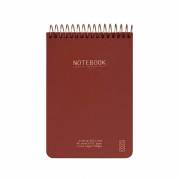 KOZO notesbog A6 Premium linieret 80 sider 100g rød