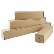 Office paprør firkantede 105x105x610mm brun