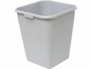 Papirkurv Bantex Orth plast 4-kantet 38x32x32cm 25L - GRÅ