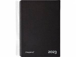 Mayland Timekalender 2023 m/spiral 17x23,5cm - sort