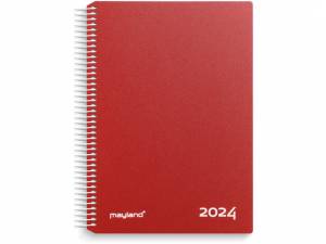 Mayland Timekalender 2024!!!! m/spiral 17x23,5cm - Rød