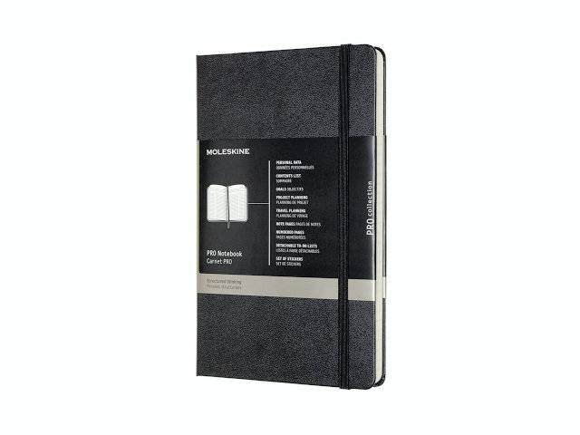 Moleskine notesbog Pro hard linieret XL 19x25cm sort