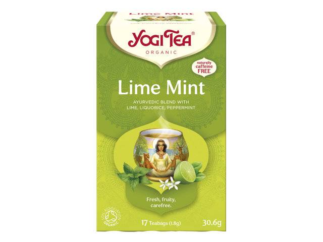 BKI Yogi Lime Mint te, æske med 17 breve