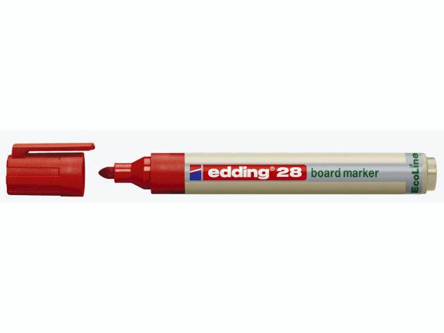 Edding 28 EcoLine whiteboardmarker 1,5-3mm rød
