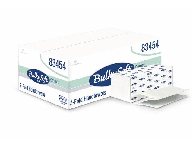 Bulky Soft hvid 2-lags 24cm håndklædeark Z-Fold 3750 ark