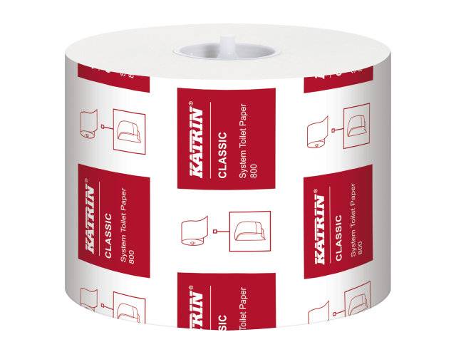 Katrin C System 800 toiletpapir 2-lags hvid, 36 ruller