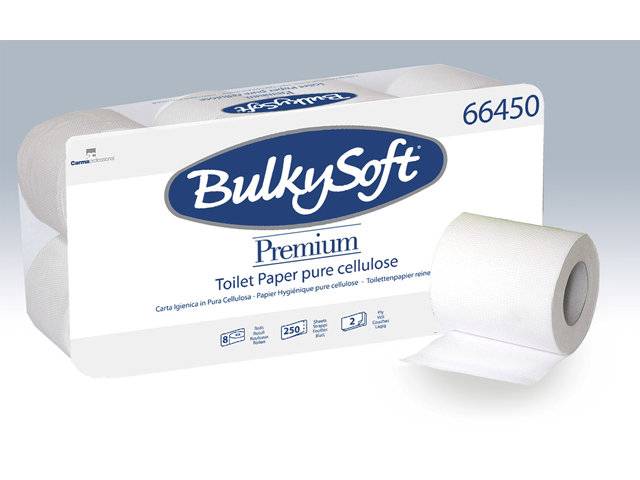 Bulky Soft Premium toiletpapir 2-lags 30m 96 ruller, hvid