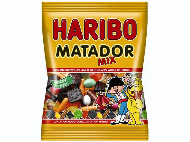 Haribo Matador Mix 135g vingummi og lakrids mix 