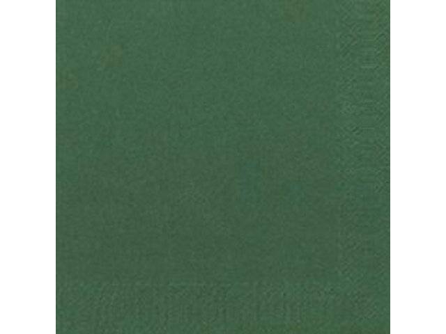 Duni servietter 3-lags 24x24cm mørkegrøn