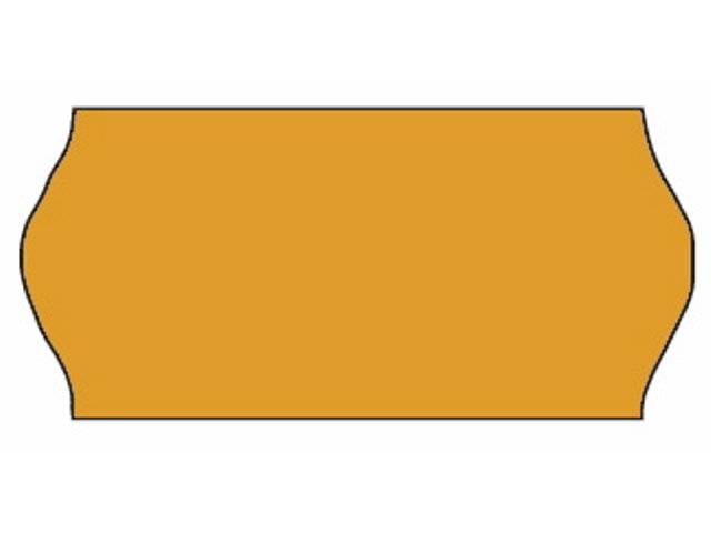 Meto etiket 26x12mm frostlim 5 fluoriserende orange, 1500 stk