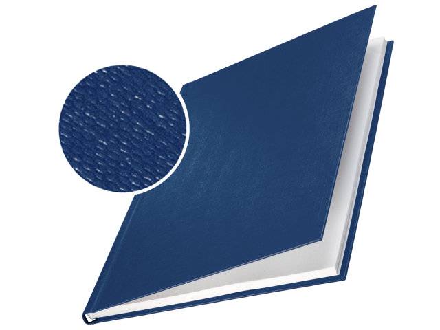 Leitz impressBIND omslag med lærredspræg 7,0mm blå