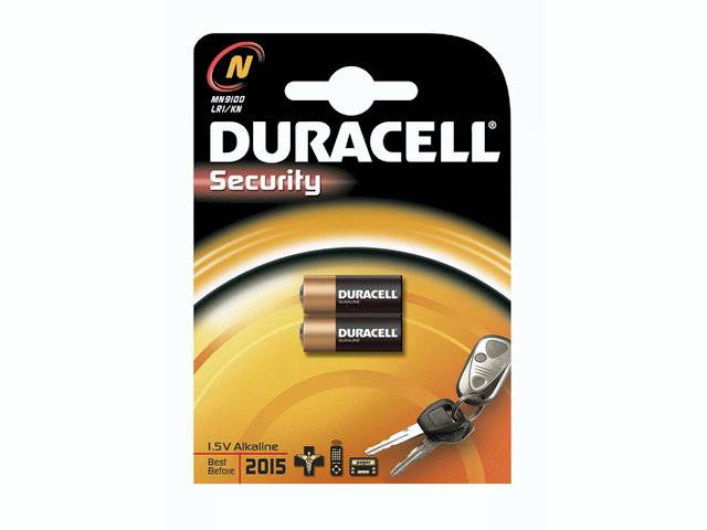 Duracell Security N/MN9100 batterier LR1, 2 stk pakning