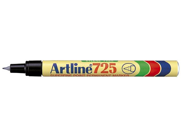 Artline EK725 marker permanent 0,4mm spids sort