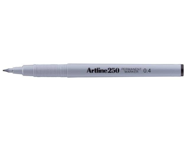 Artline marker EK250 permanent 0,4mm sort