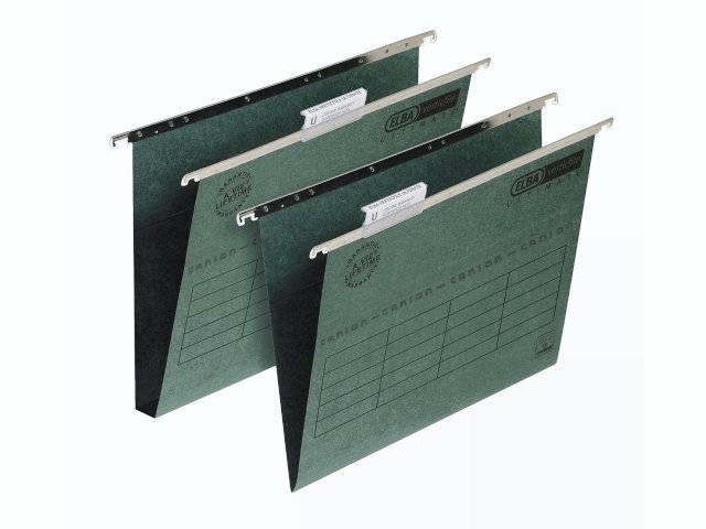 Elba hængemapper folio 30mm bund grøn