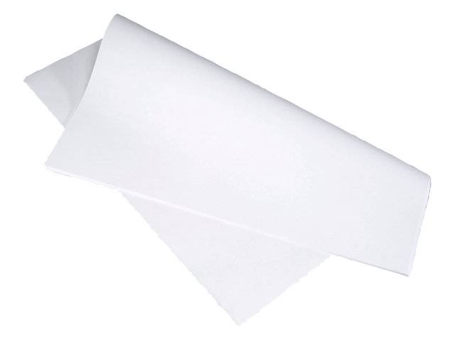 Stikdug af glat papir 60x70cm 90g hvid, 250 stk