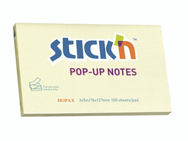 Stick'N Z-notes selvklæbende notes 76x127mm gul
