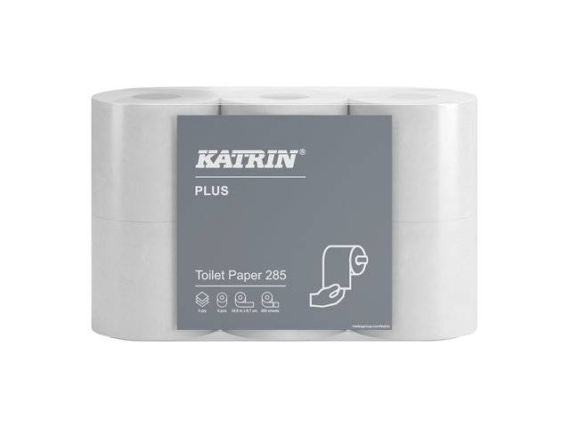 Katrin Plus 285 toiletpapir 3-lag 35meter 38411, 42 ruller